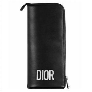 🖤 new Christian Dior Makeup cosmetic brush holder zipper Case Bag pouch